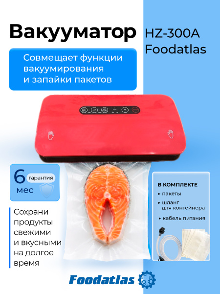 Вакуумный упаковщик HZ-300A Foodatlas Eco